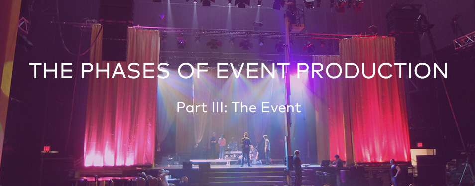 The Phases of Event Production – Part III: The Event