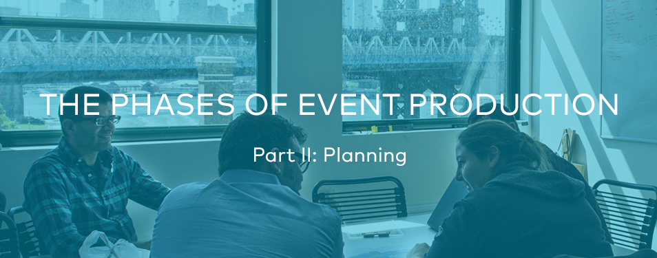 The Phases of Event Production – Part II: Planning