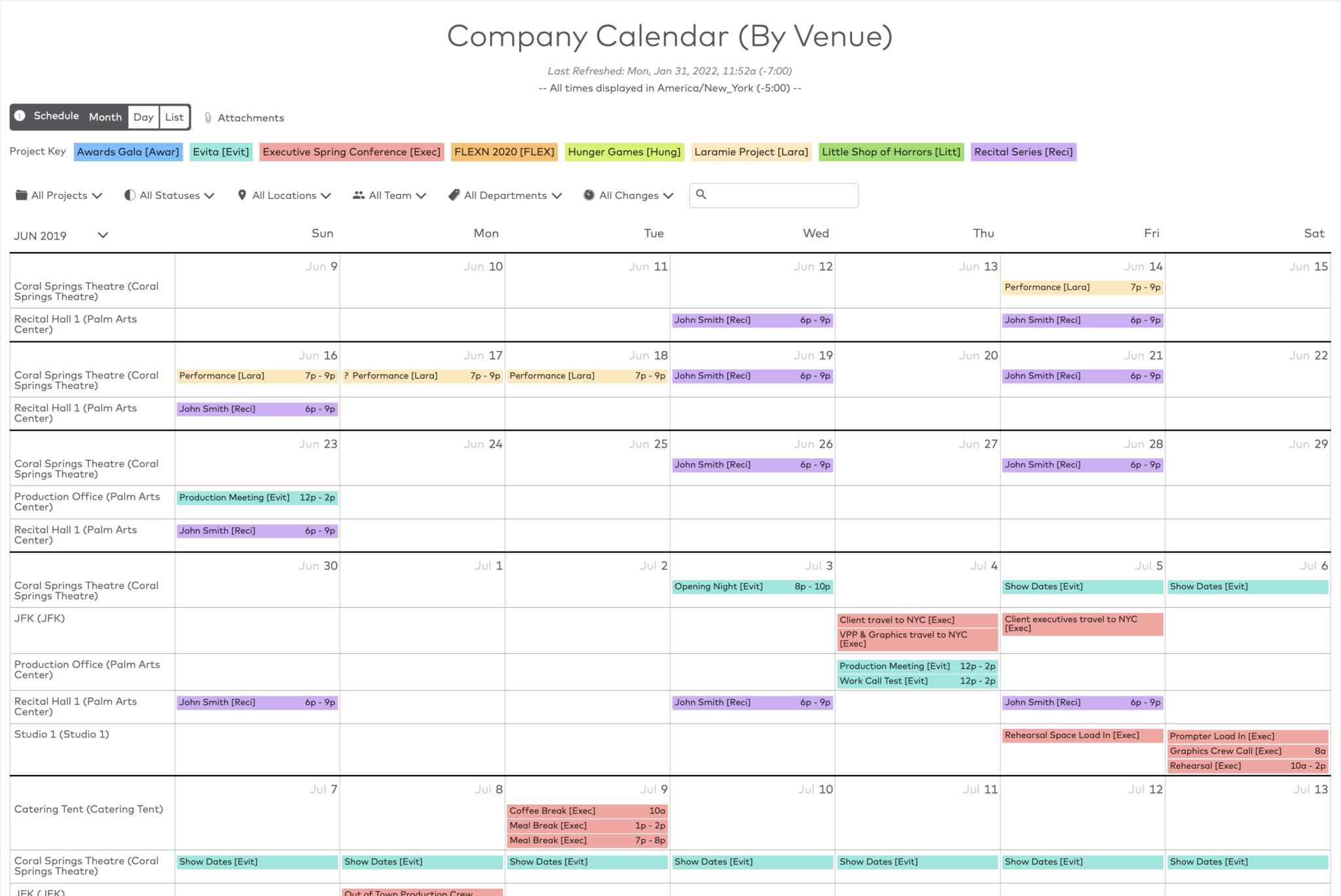Propared Production Planning Software of Arts and Events Organizations