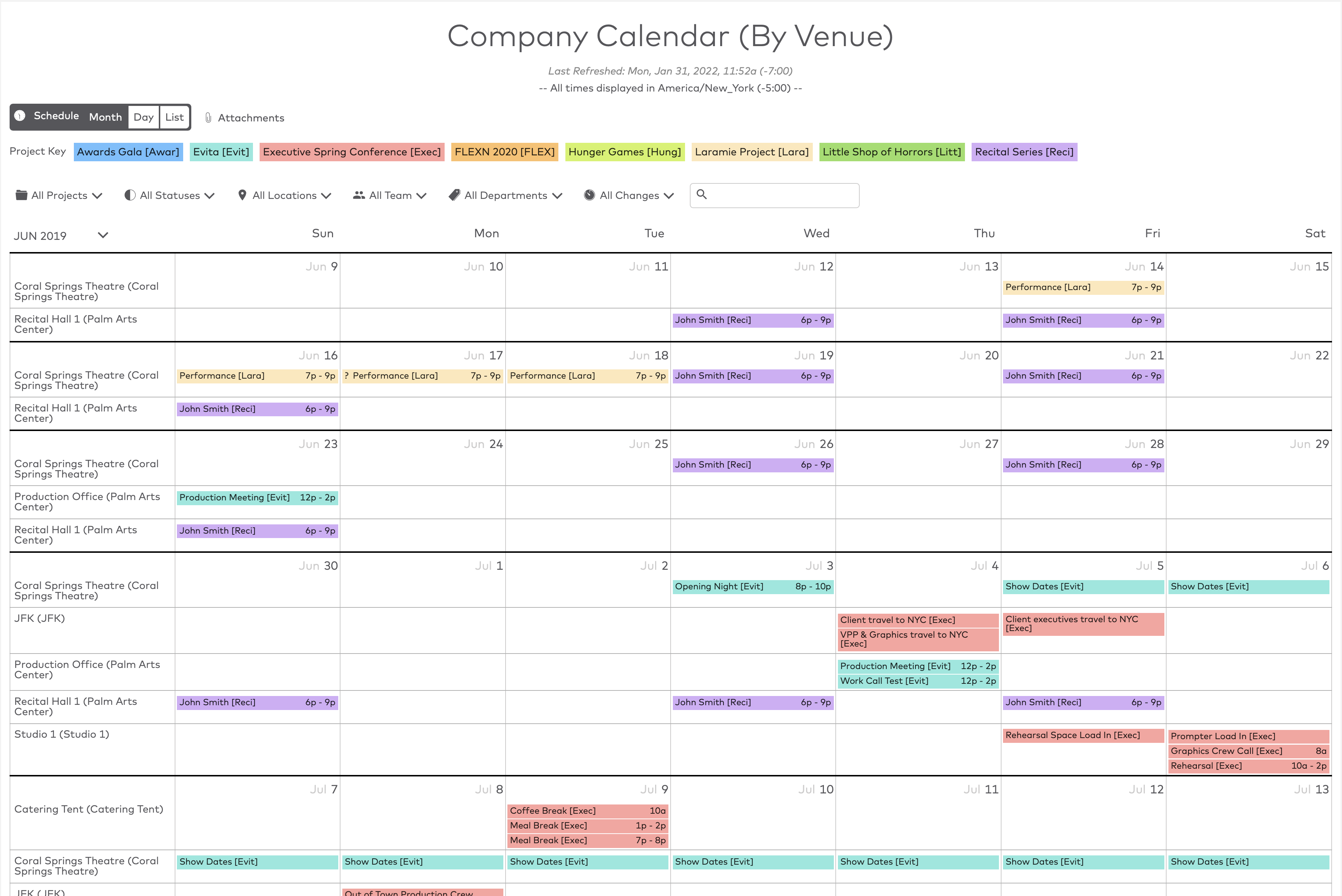 Propared Production Planning Software of Arts and Events Organizations